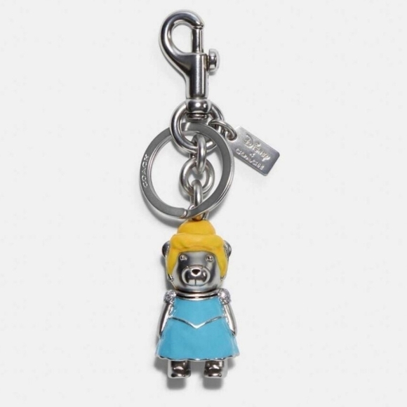 Coach Disney Cinderella Bear Keychain bag charm - Picture 1 of 6